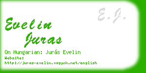 evelin juras business card